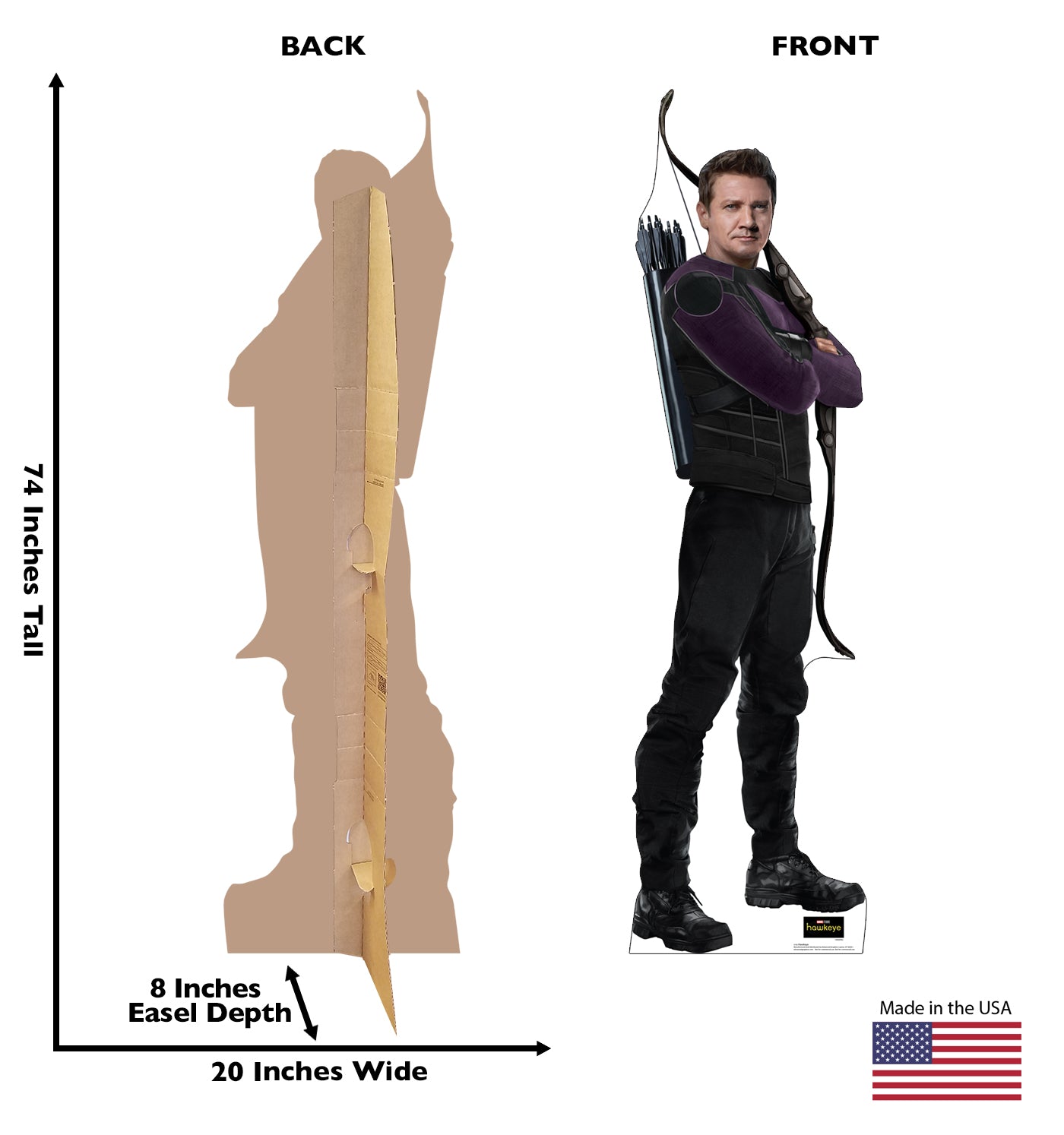 Life-Size Hawkeye Cardboard Cutout - All Cutouts