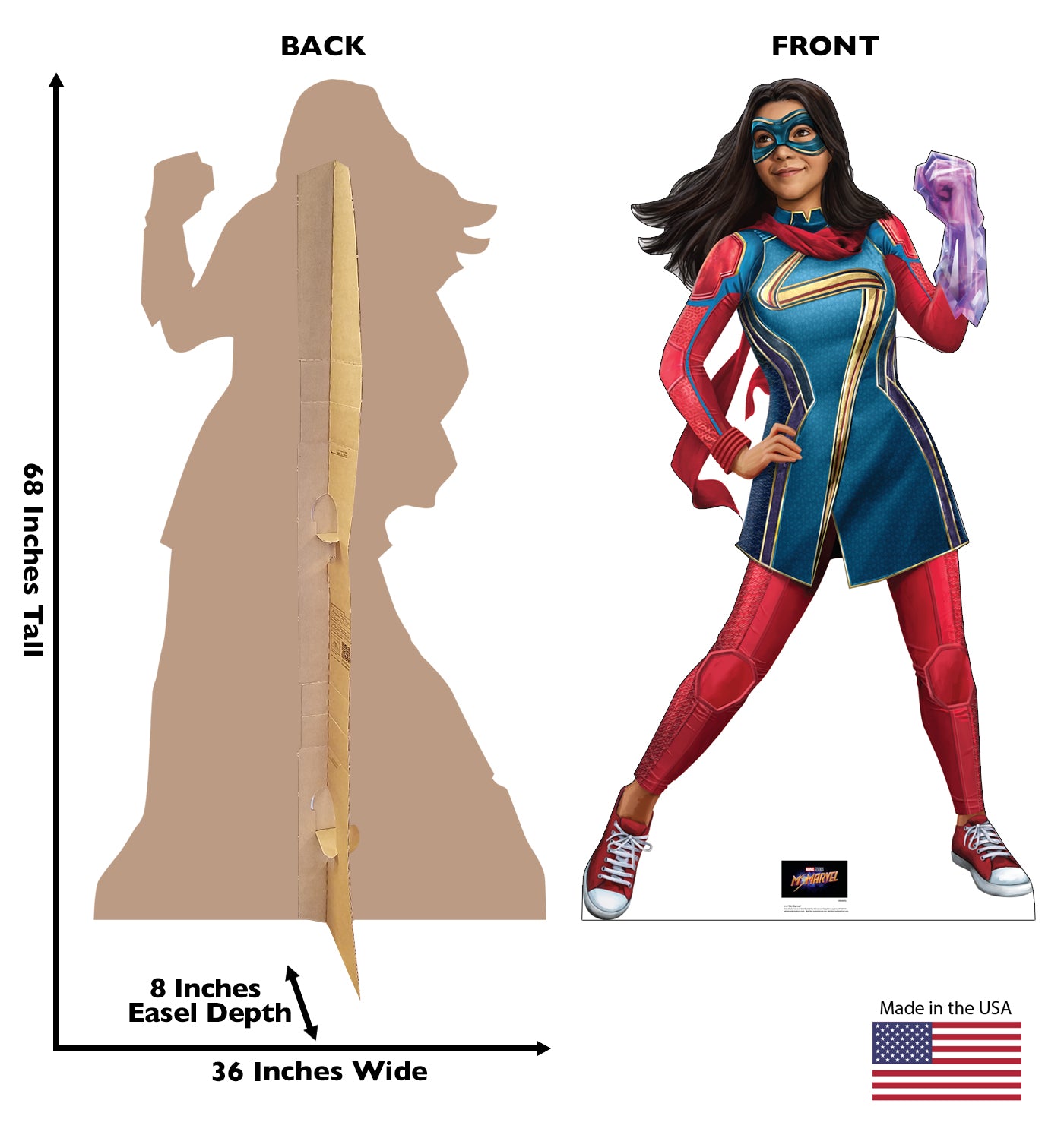 Life-Size Ms. Marvel Cardboard Cutout - All Cutouts