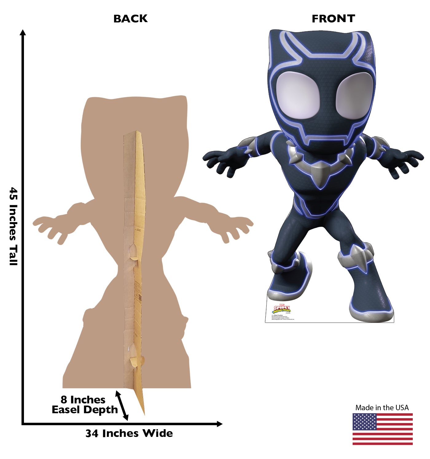 Life-size Cardboard Cutout of Black Panther - All Cutouts
