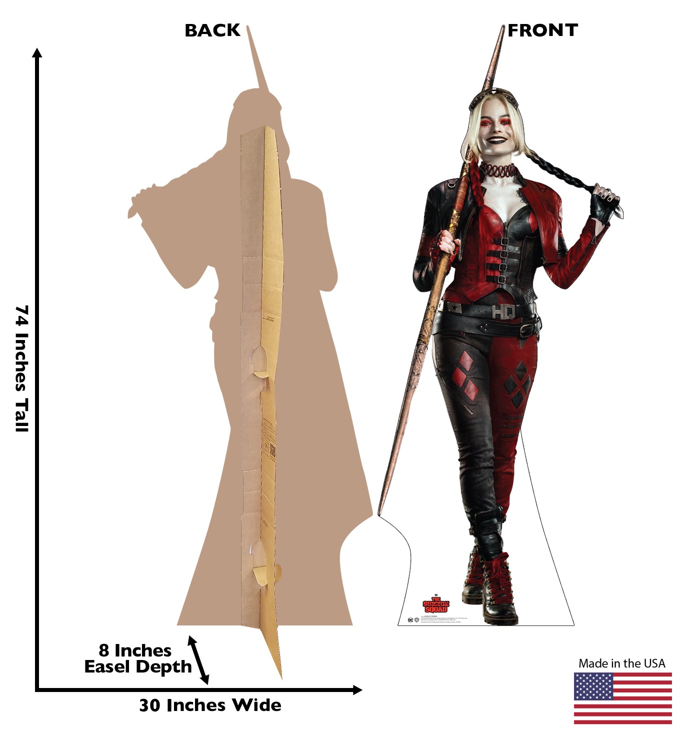 Life-Size Harley Quinn Cardboard Cutout – The Suicide Squad - All Cutouts