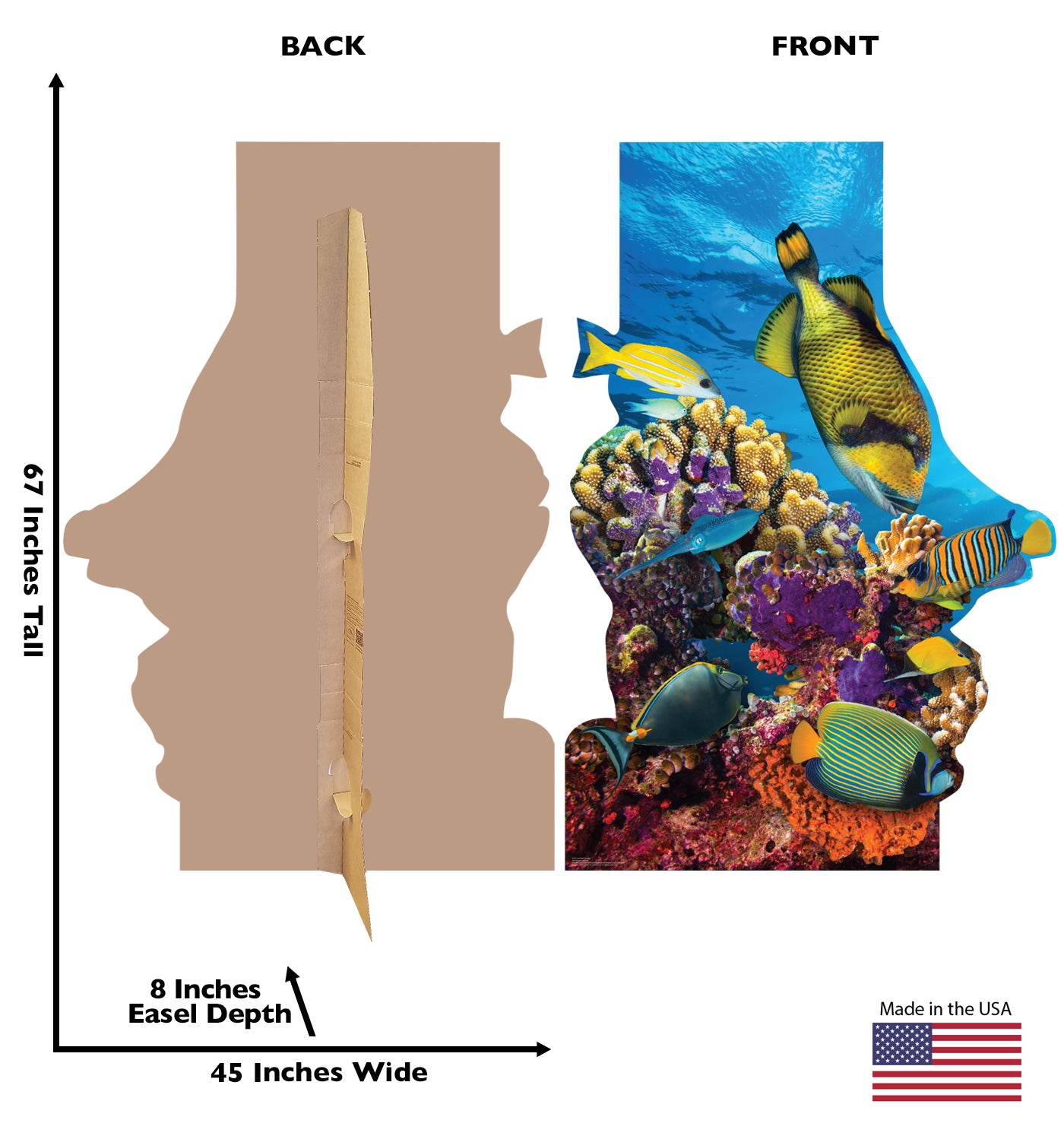 Life-Size Coral Reef Cardboard Stand-In - All Cutouts