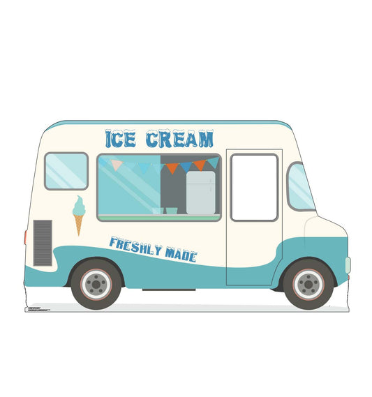 Life-Size Reversed Ice Cream Truck Stand-In Cardboard Cutout - All Cutouts
