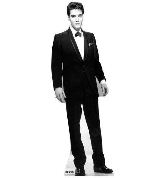 Life-size Elvis Presley Black Tuxedo Cardboard Cutout - All Cutouts