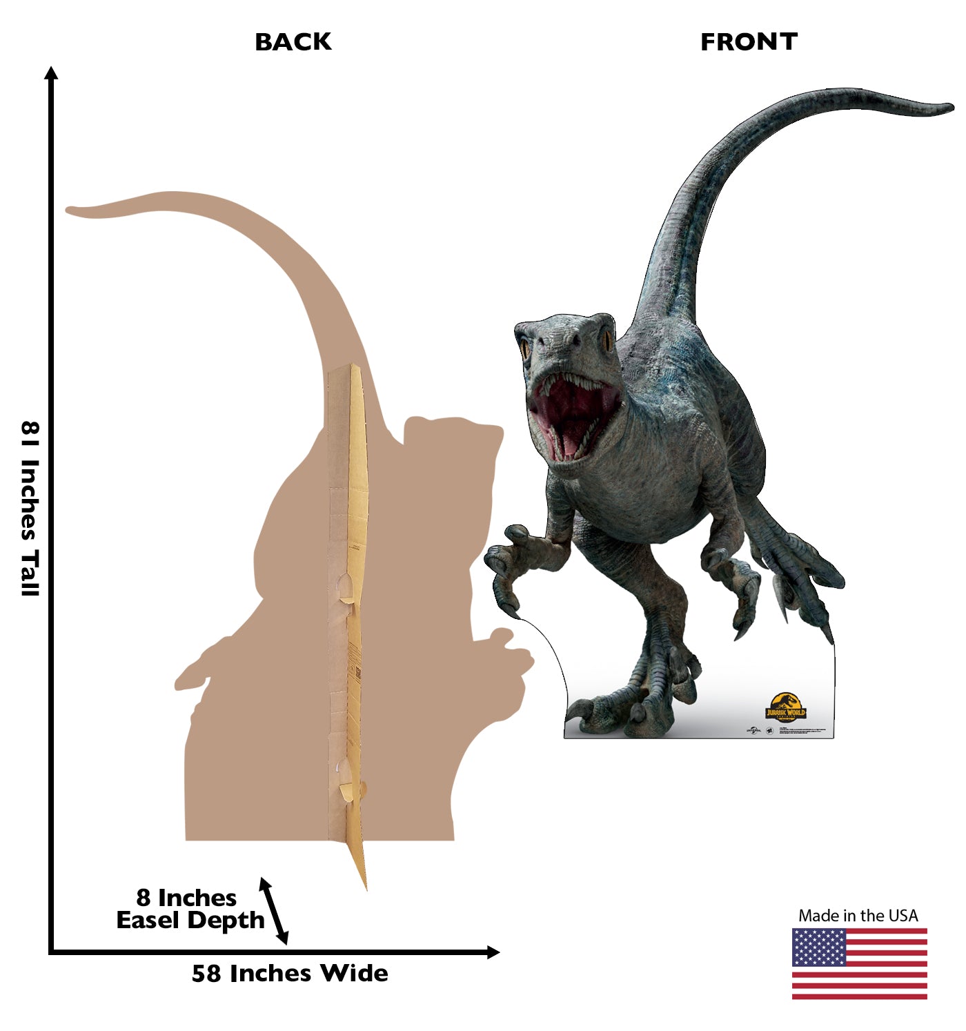 Life-Size Beta Cardboard Cutout – Jurassic World Dominion - All Cutouts
