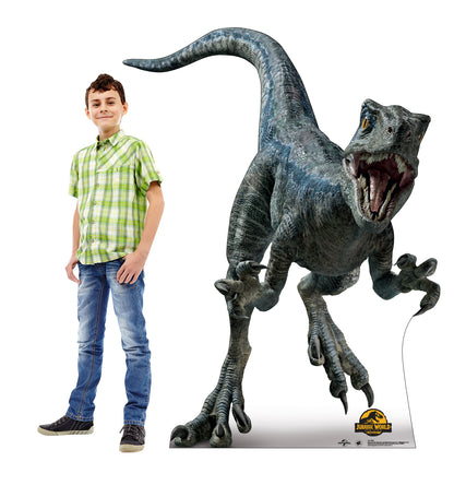 Life-Size Blue Cardboard Cutout – Jurassic World Dominion - All Cutouts