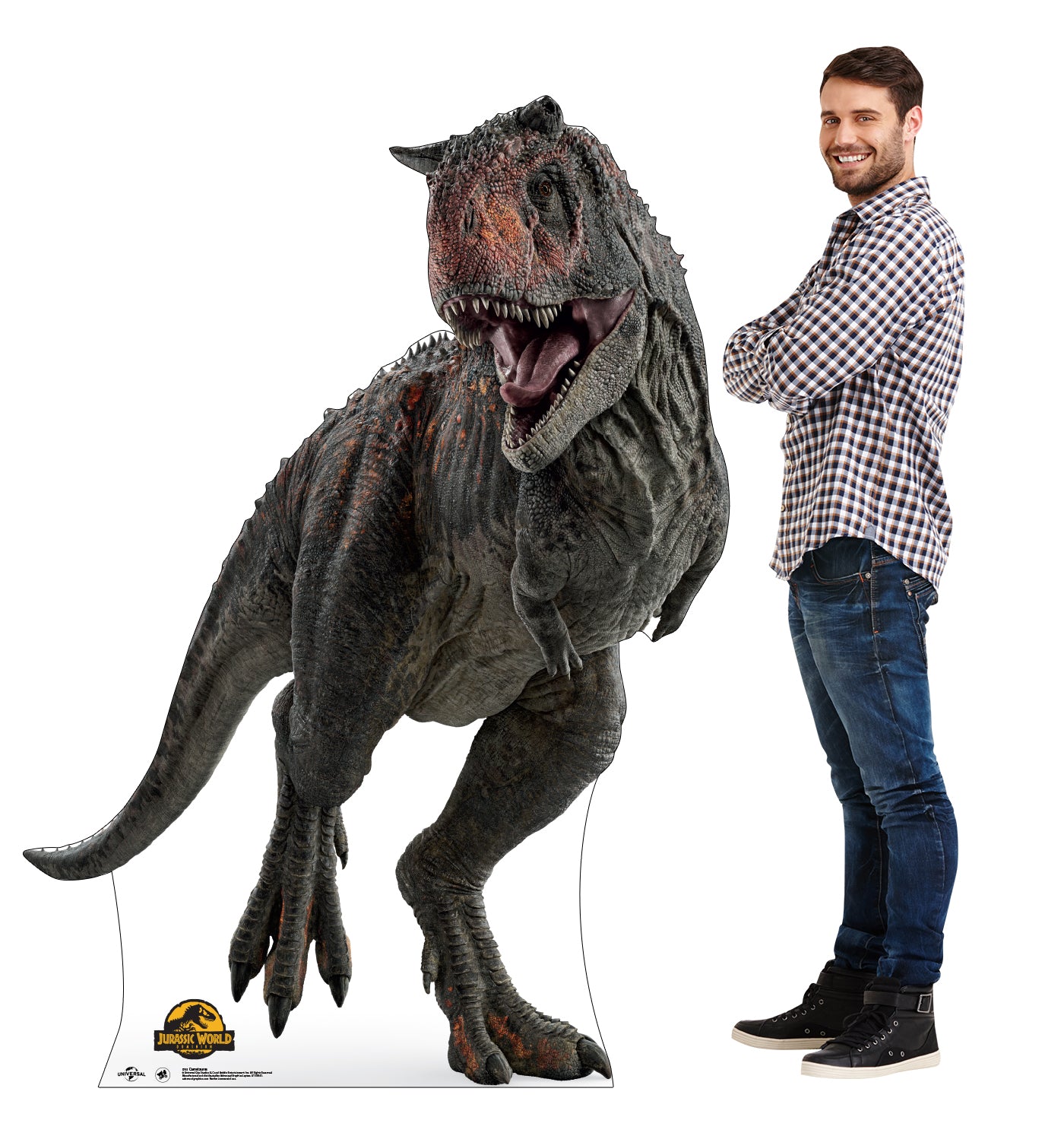 Life-Size Carnotaurus Cardboard Cutout – Jurassic World Dominion - All Cutouts