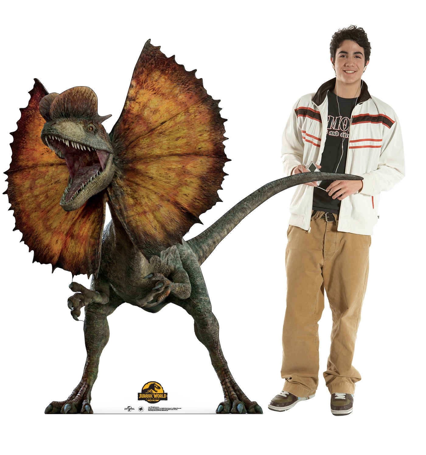 Life-Size Dilophosaurus Cardboard Cutout – Jurassic World Dominion - All Cutouts