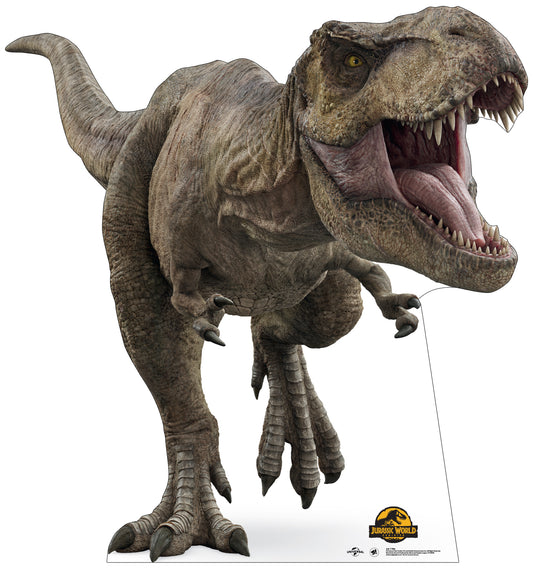 Life-Size T-Rex Cardboard Cutout – Jurassic World Dominion - All Cutouts