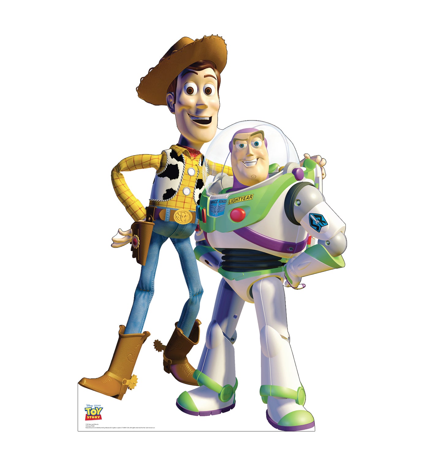 Life-Size Buzz and Woody Cardboard Cutout - All Cutouts