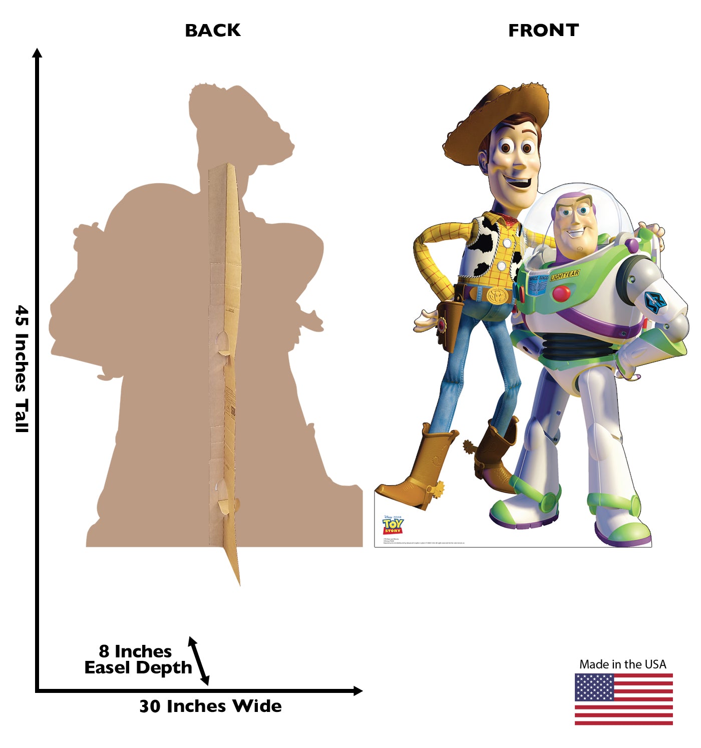 Life-Size Buzz and Woody Cardboard Cutout - All Cutouts