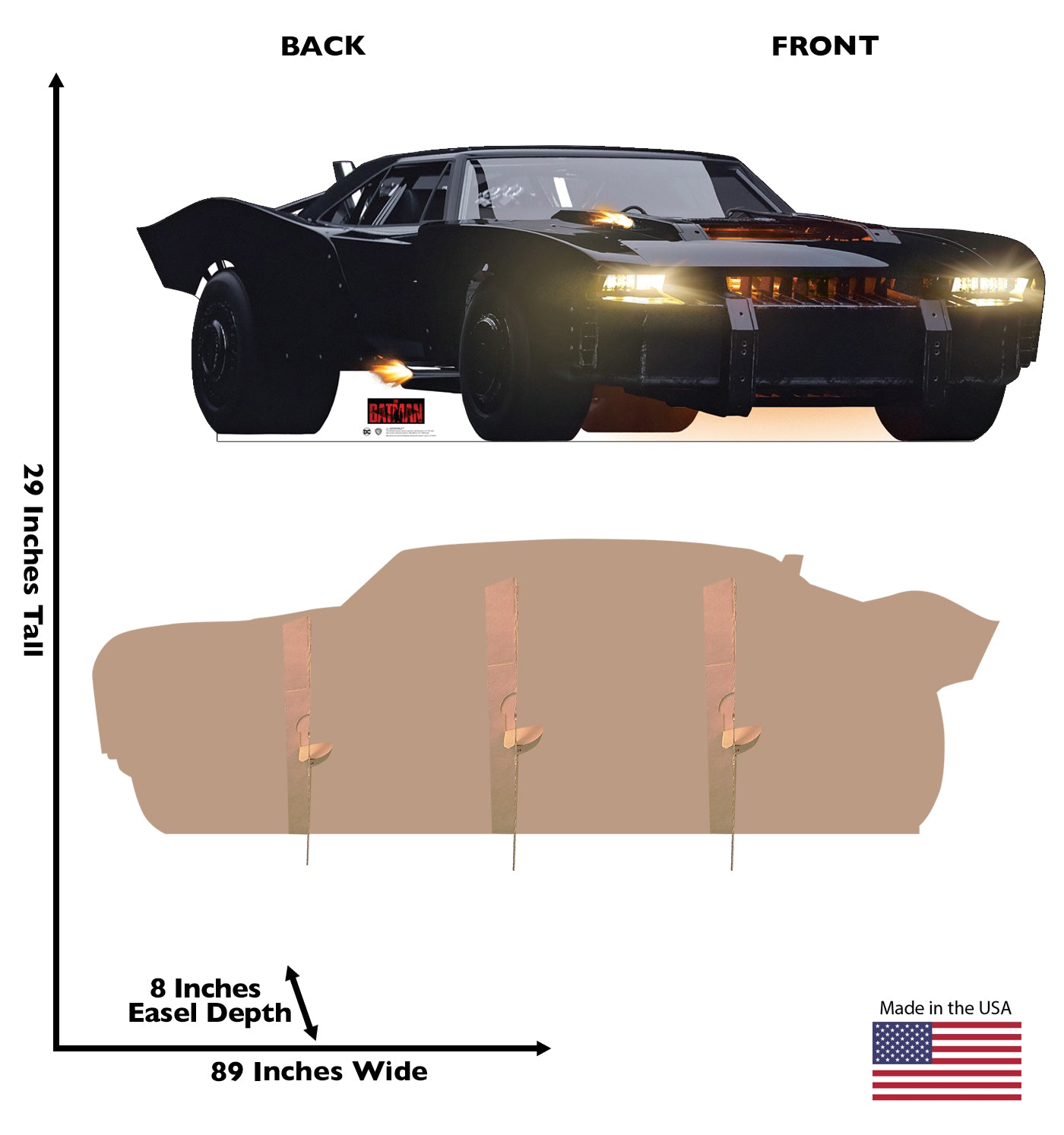 Life-Size Batmobile Cardboard Cutout - All Cutouts