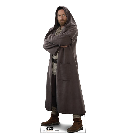 Life-Size Obi-Wan Kenobi (Hooded) Cardboard Cutout - All Cutouts