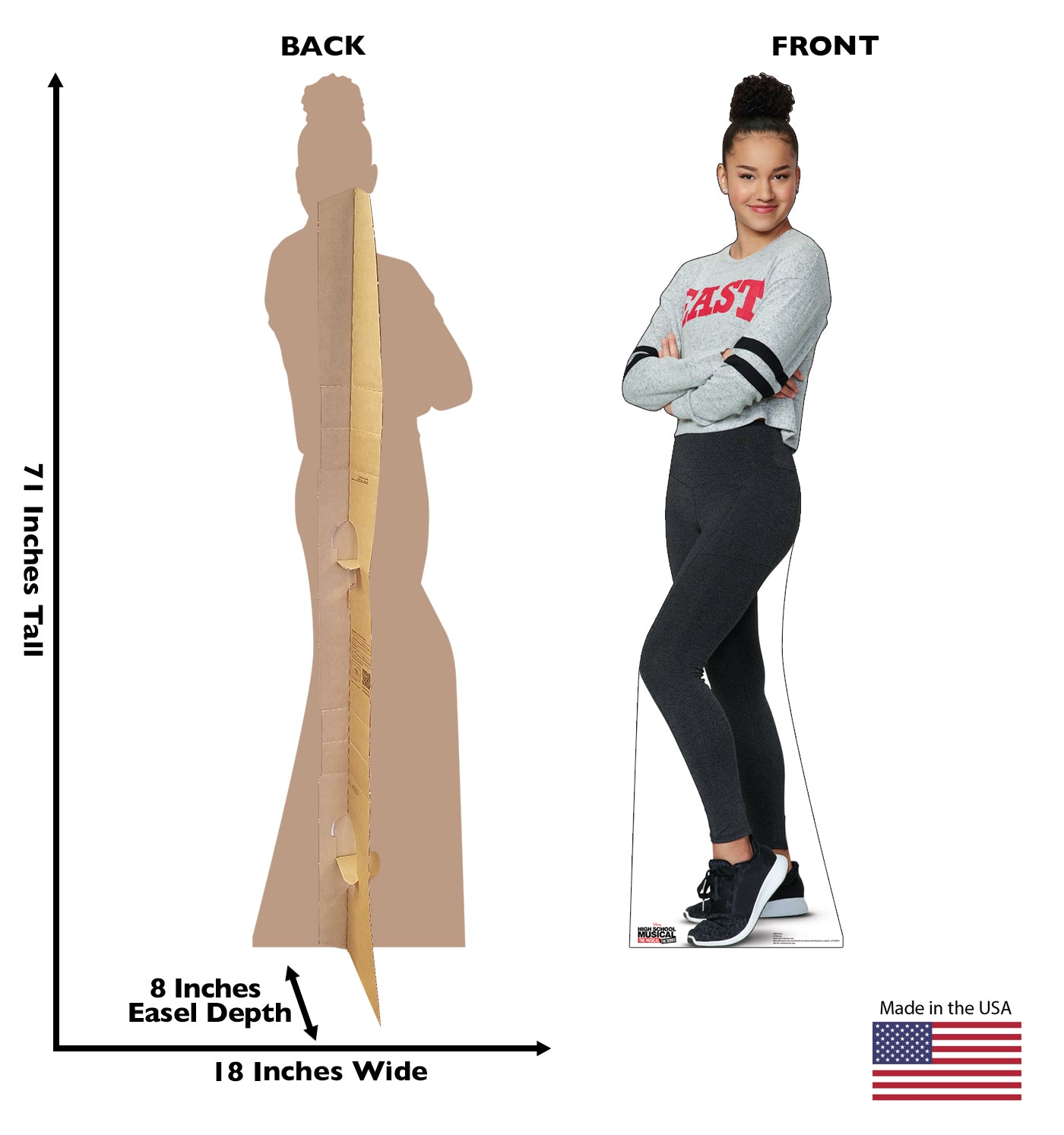 Life-Size Gina Cardboard Cutout – High School Musical - All Cutouts