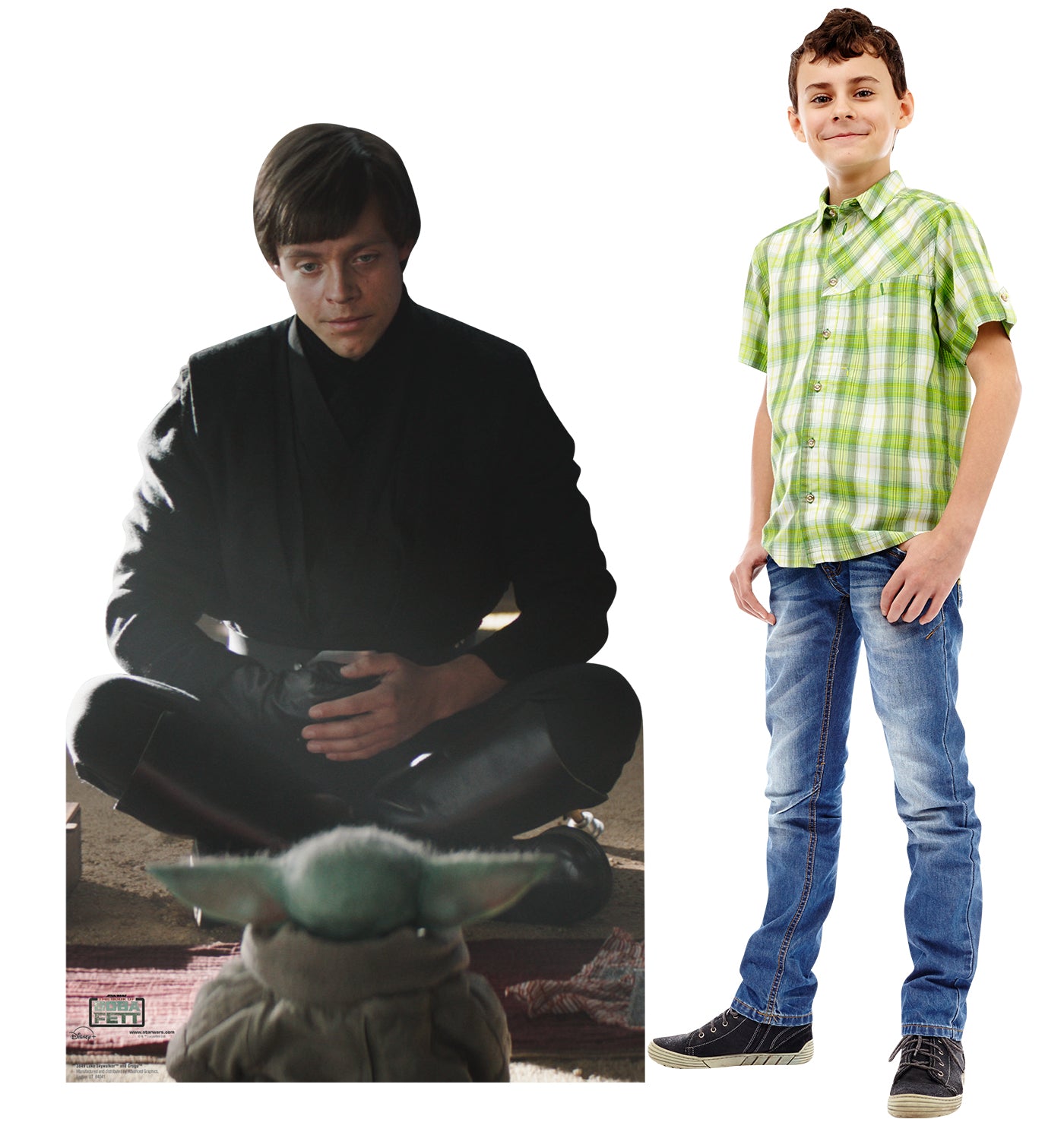 Life-Size Cardboard Cutout of Luke Skywalker & Grogu - All Cutouts