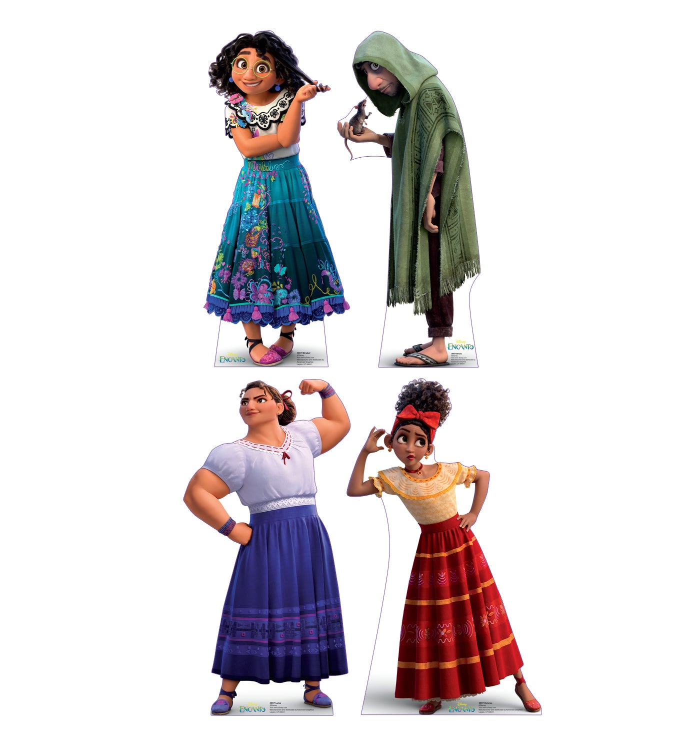 Encanto Family Mini Cardboard Cutouts (Set of 4) - All Cutouts