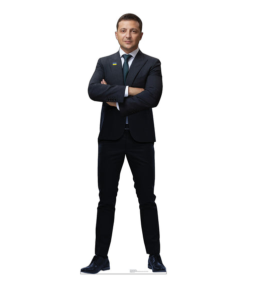 Life-Size Cardboard Cutout of President Volodymyr Zelenskyy - All Cutouts