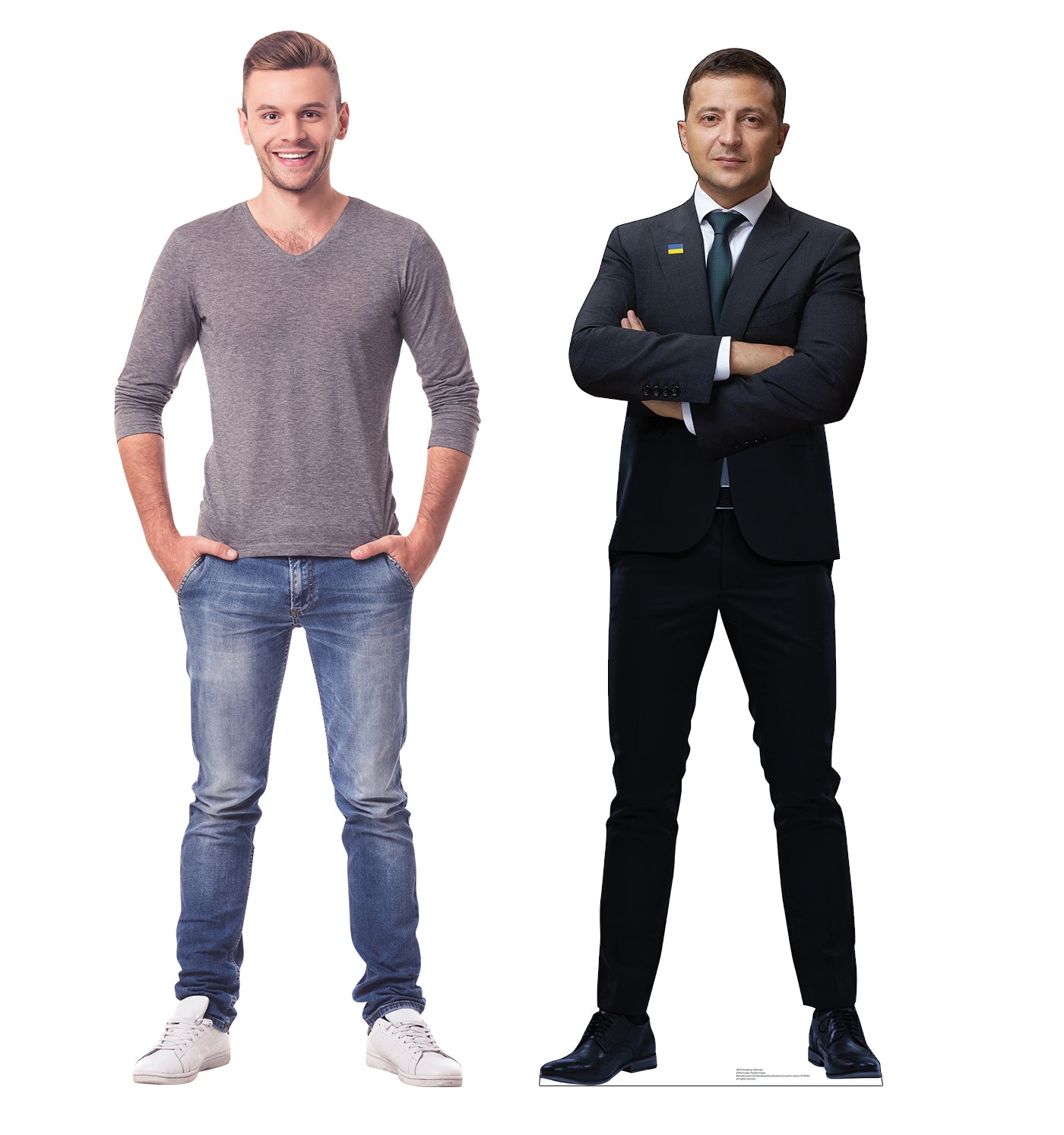 Life-Size Cardboard Cutout of President Volodymyr Zelenskyy - All Cutouts