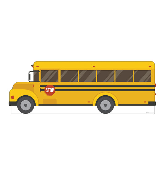 Life-Size Cardboard Cutout of School Bus - All Cutouts