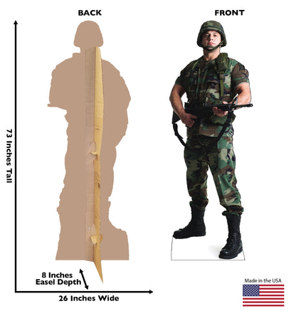 Army Soldier Life-Size Cardboard Cutout Standee - All Cutouts