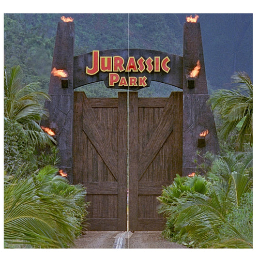Jurassic Park Gate Cardboard Backdrop