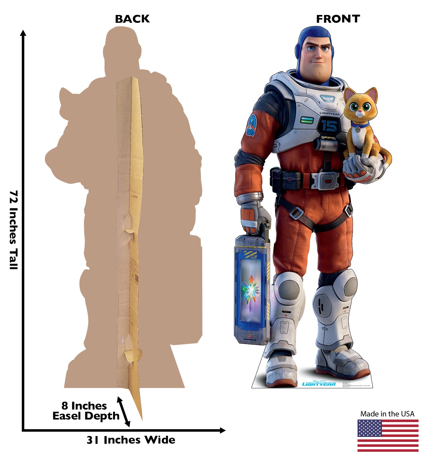 Life-Size Cardboard Cutout of Buzz and Sox - All Cutouts