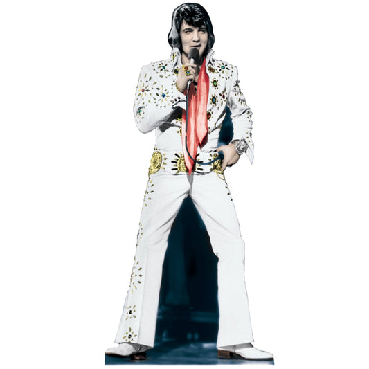 Life-size Elvis Presley-White Suit Cardboard Cutout - All Cutouts
