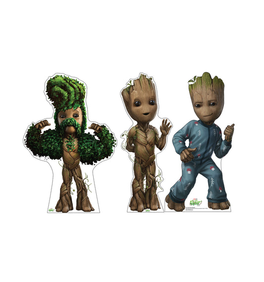 Life-size Cardboard Cutout of I Am Groot (Set of 3) - All Cutouts
