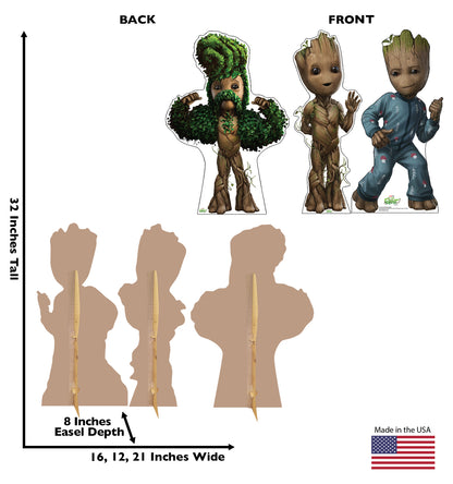 Life-size Cardboard Cutout of I Am Groot (Set of 3) - All Cutouts