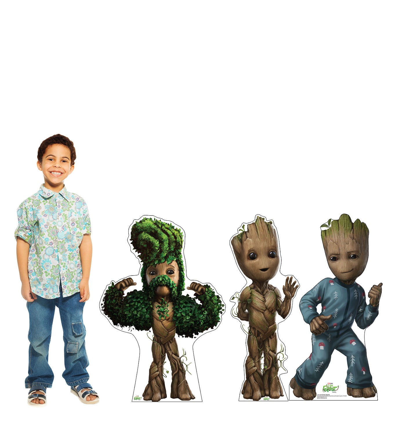 Life-size Cardboard Cutout of I Am Groot (Set of 3) - All Cutouts