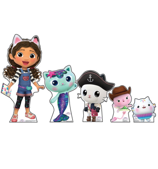 Gabby's Dollhouse Life-Size Cardboard Cutout Set of 5 - All Cutouts