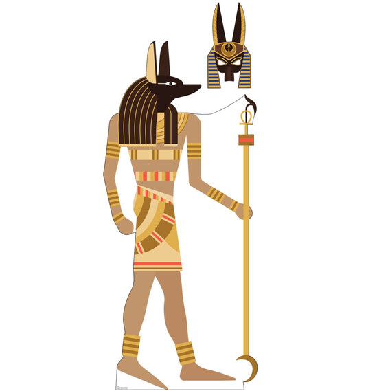 Life-size Cardboard Cutout of Egyptian Anubis with Mask - All Cutouts