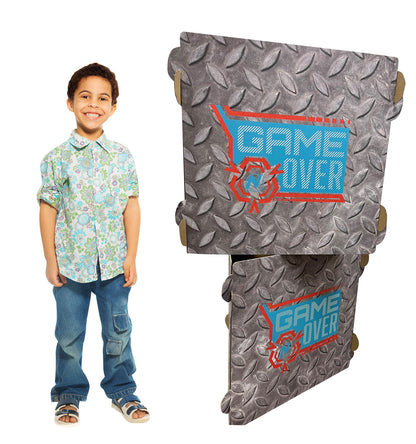 Life-size Cardboard Cutout of Nerf Diamond Plate Walls - All Cutouts