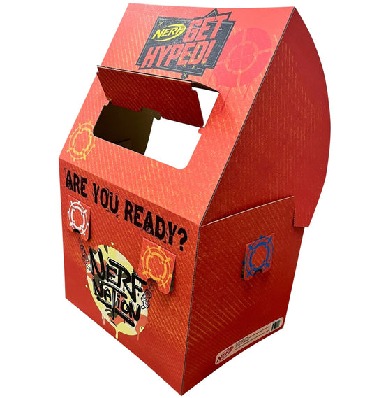 Life-size Cardboard Cutout of Nerf Get Hyped Fort