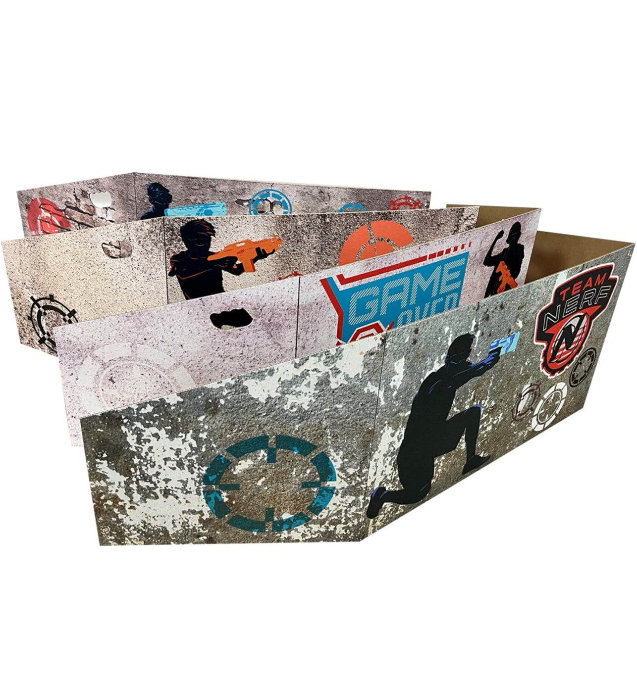 Life-size Cardboard Cutout of Nerf Barriers (Set of 4)