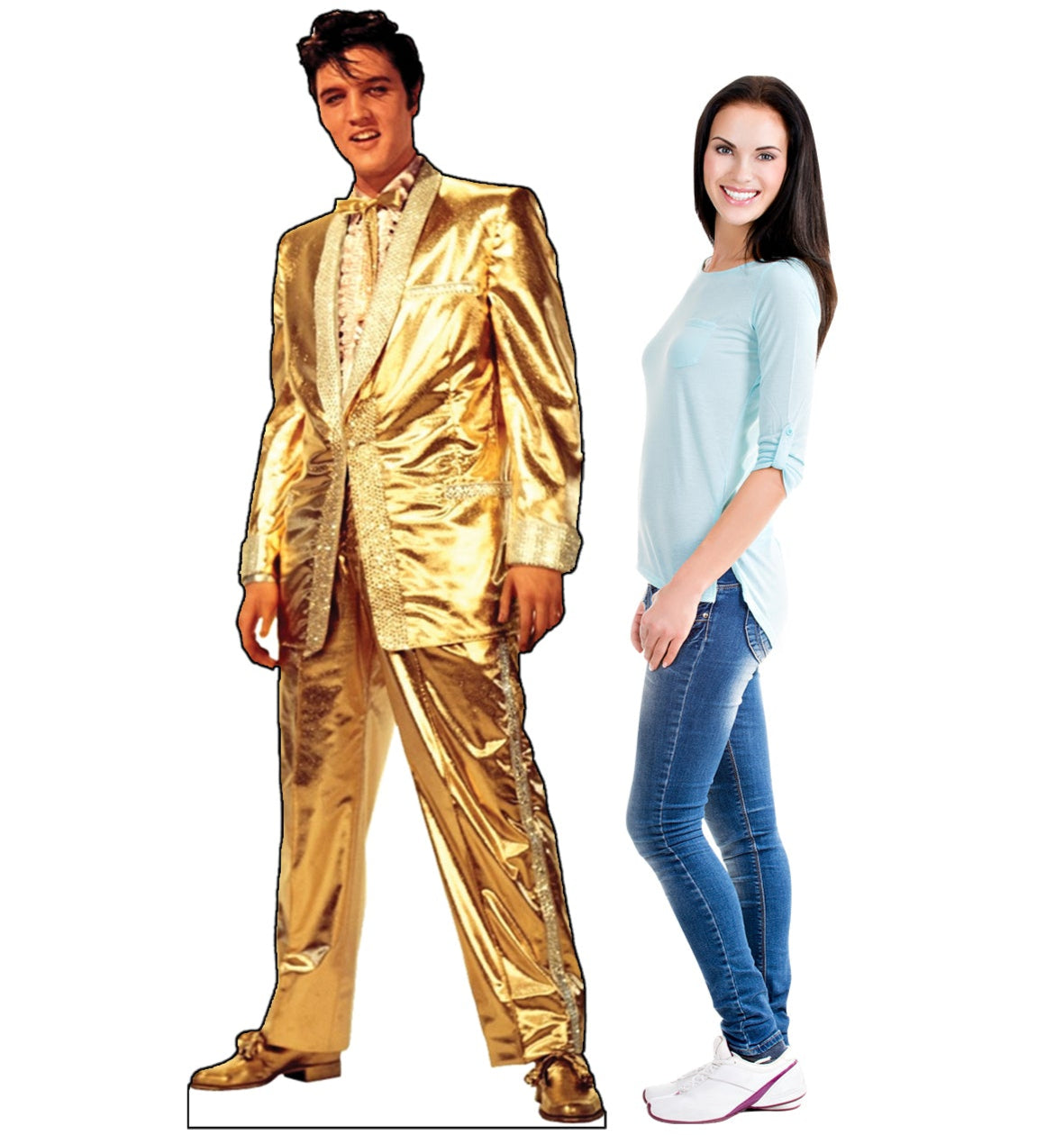 Elvis Presley Gold Talking Life-Size Cardboard Cutout - All Cutouts