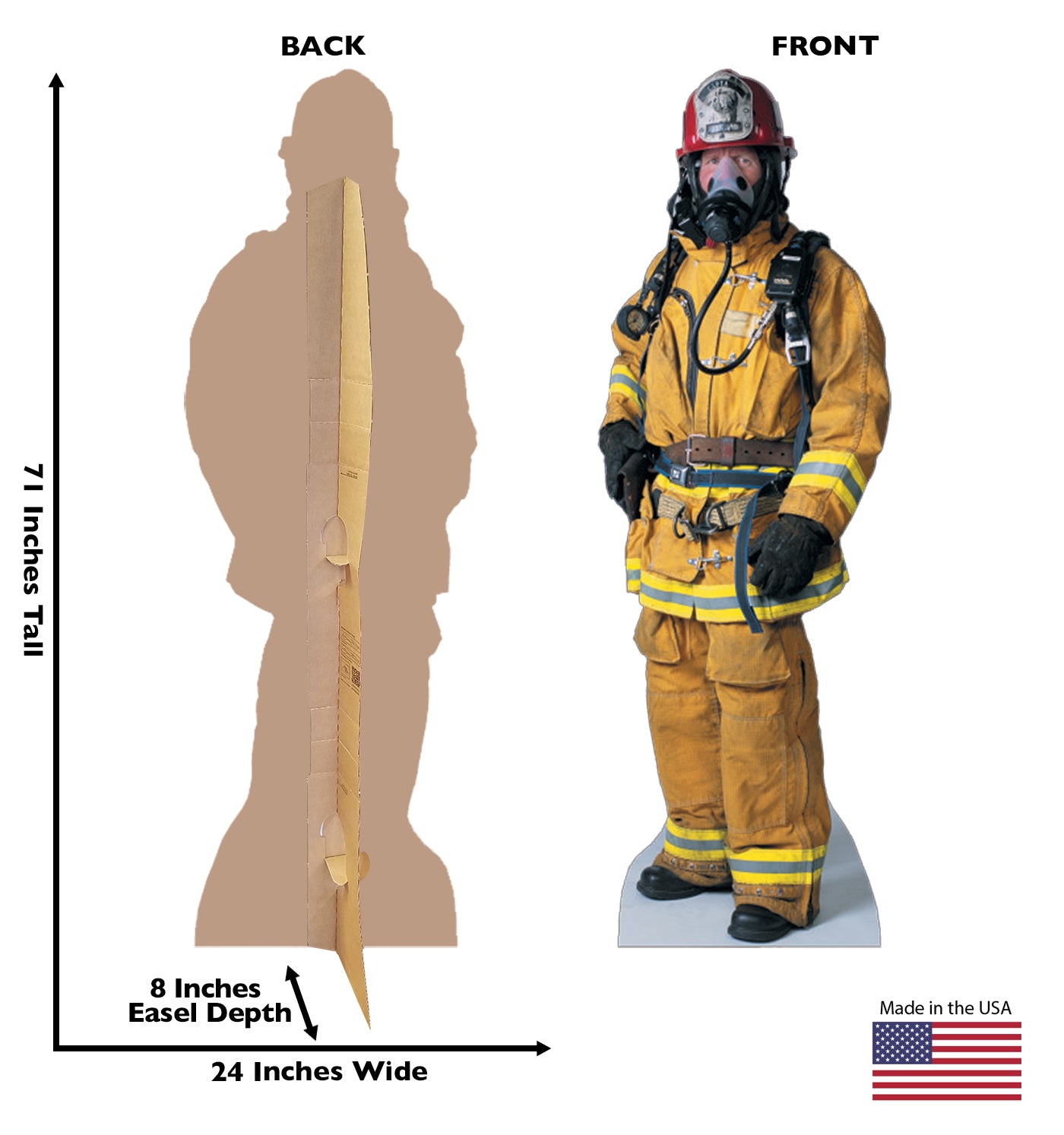Life-size Firefighter Cardboard Standup | Cardboard Cutout - All Cutouts