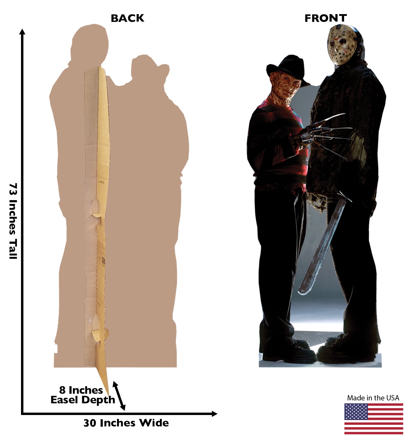 Life-size Freddy vs Jason Cardboard Cutout - All Cutouts