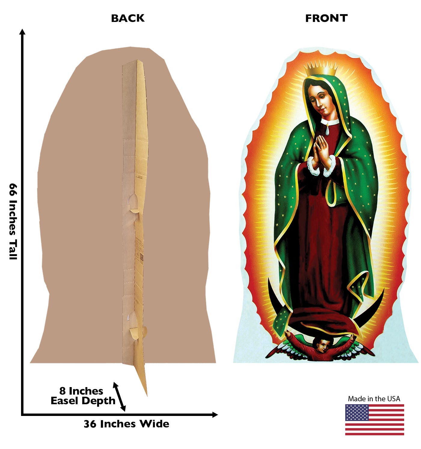 Life-size Our Lady of Guadalupe Cardboard Cutout - All Cutouts