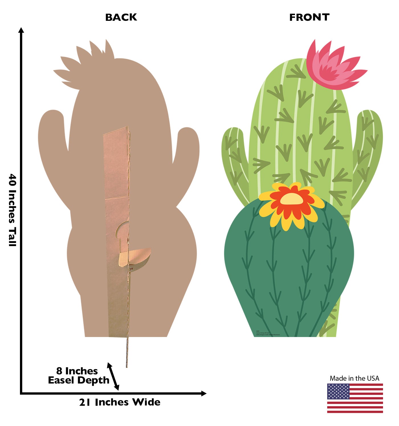 Life-size Cactus Group 40 Inch Cardboard Cutout - All Cutouts