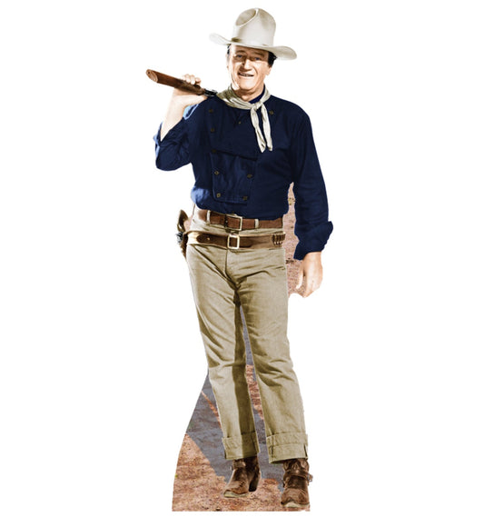 Life-size John Wayne-Rifle on Shoulder Cardboard Cutout - All Cutouts
