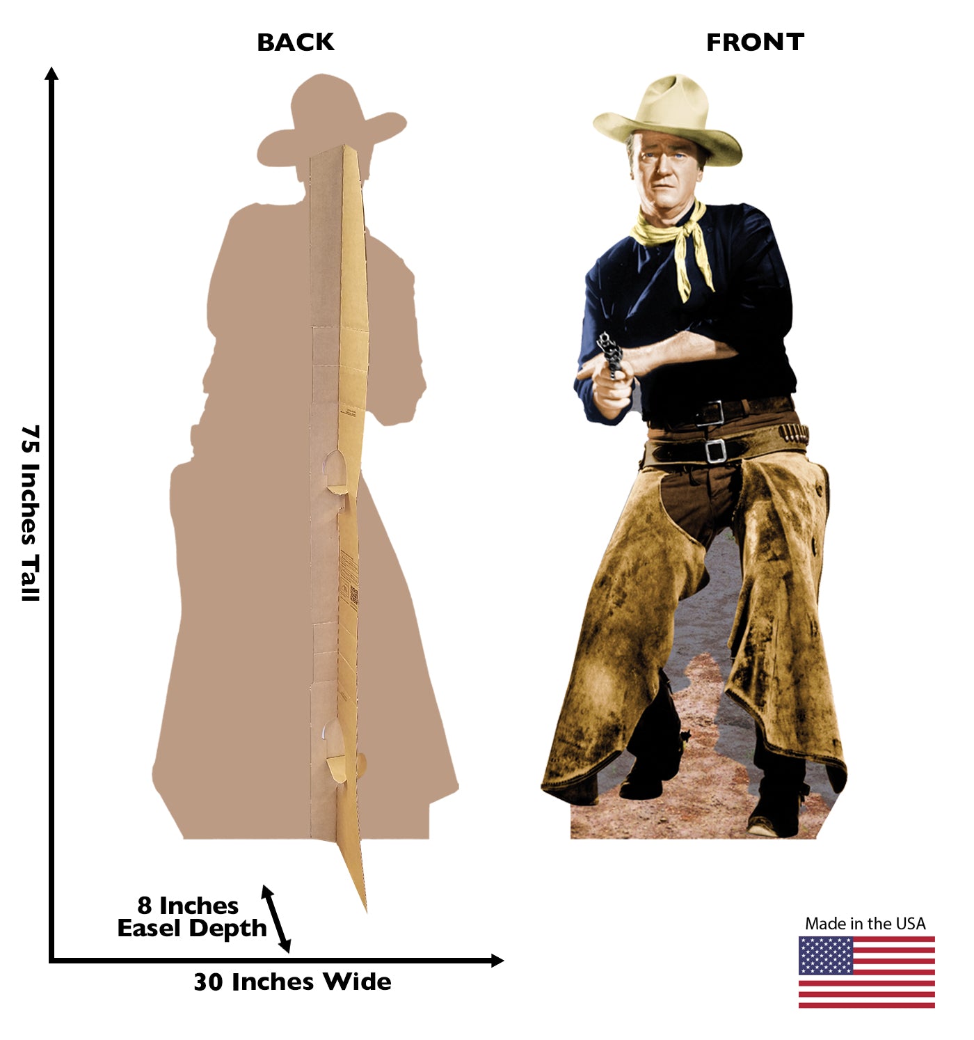 Life-size John Wayne with Chaps Cardboard Cutout - All Cutouts