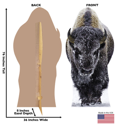 Life-size Cardboard Cutout of Yellowstone Bison - All Cutouts
