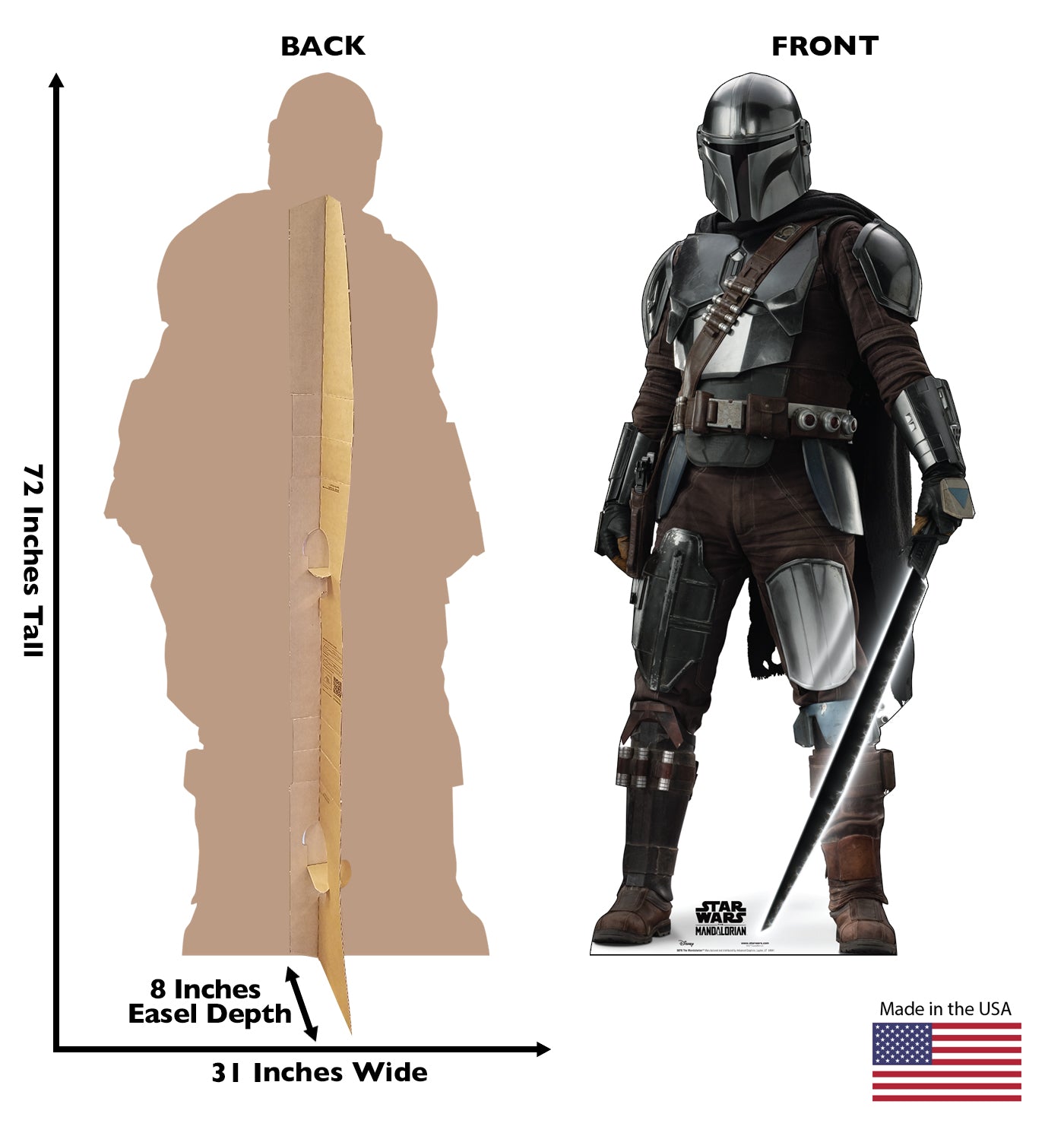 Life-size Cardboard Cutout of The Mandalorian - All Cutouts
