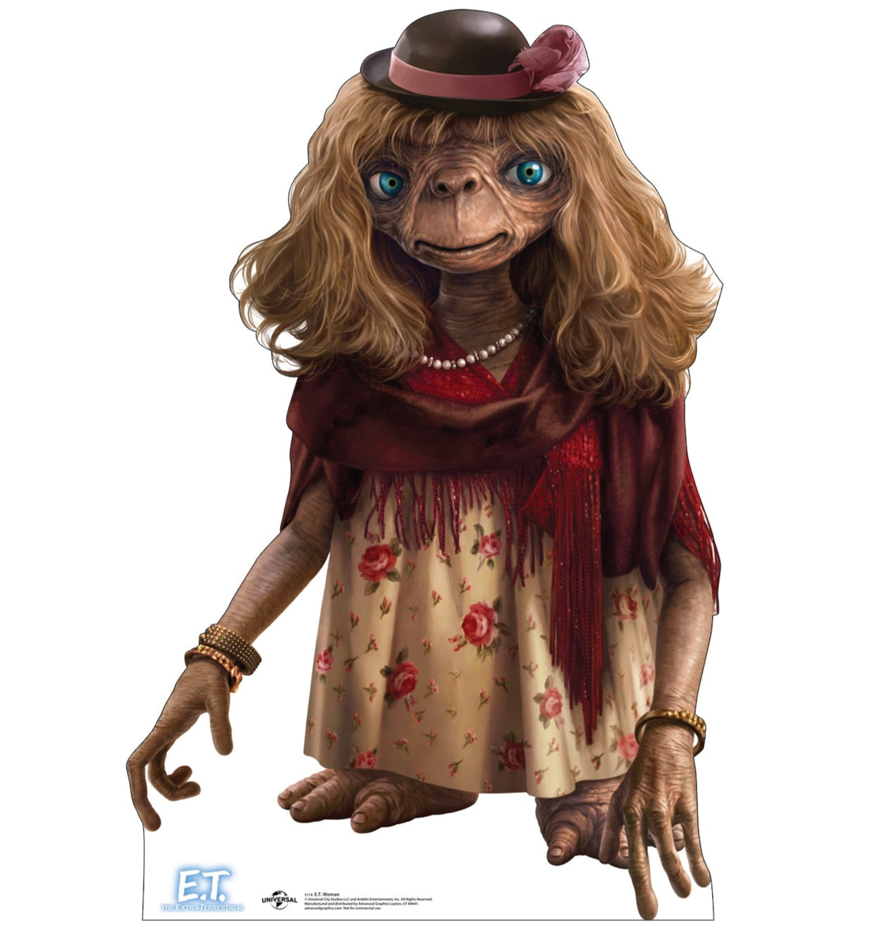 E.T. Woman Life-Size Cardboard Cutout - All Cutouts