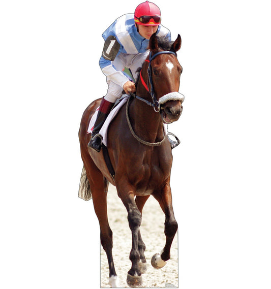 Horse and Jockey Life-Size Cardboard Cutout - All Cutouts
