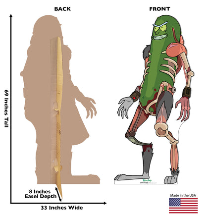 Pickle Rick Cardboard Standup - All Cutouts