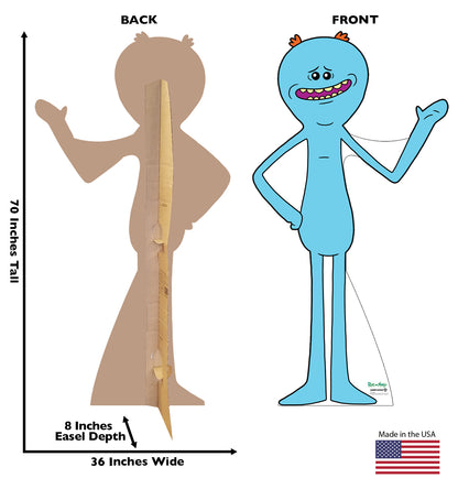 Life-Size Mr Meeseeks Cardboard Standup Cutout - All Cutouts