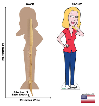Beth (Rick and Morty) Cardboard Standup - All Cutouts