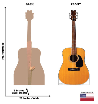 Acoustic Guitar Life-Size Cardboard Cutout - All Cutouts