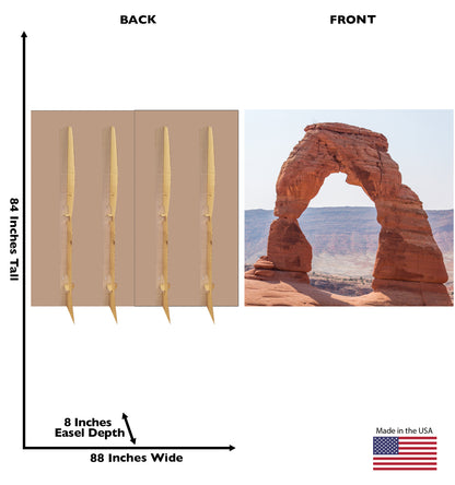 Delicate Arch Backdrop Life-Size Cardboard Cutout - All Cutouts